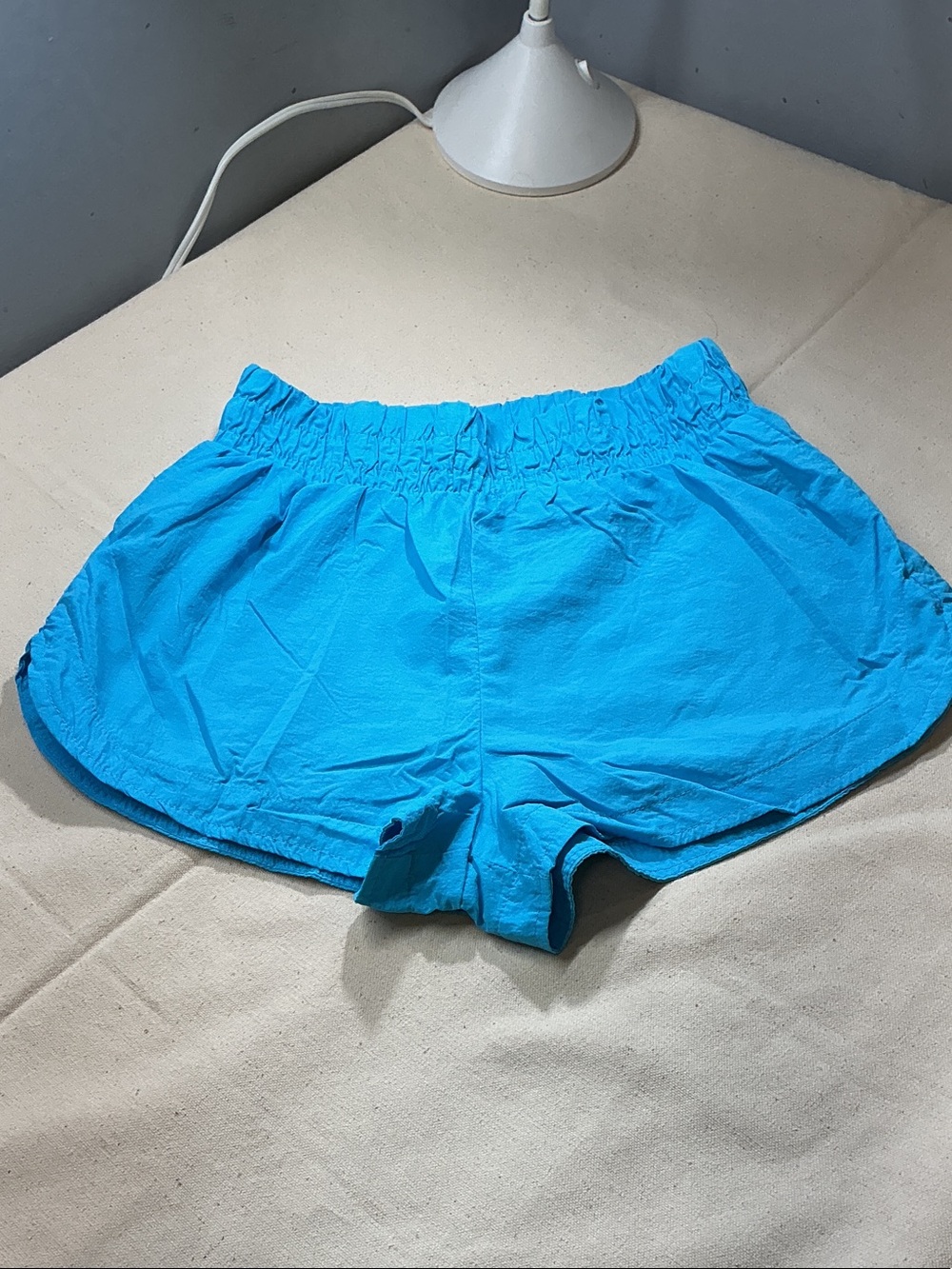Forever 21 Turquoise Elastic-Waist Athletic Shorts